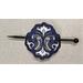 Ravenclaw: Dark Blue/Dark Blue/White on Dark Grey Vinyl